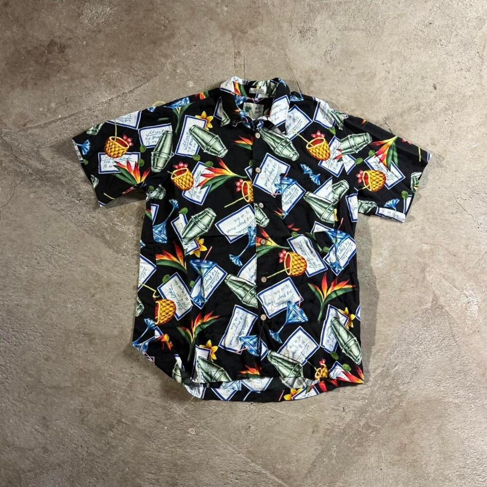 Vintage VTG Y2K Short Sleeve Hawaiian Button Down Shirt
